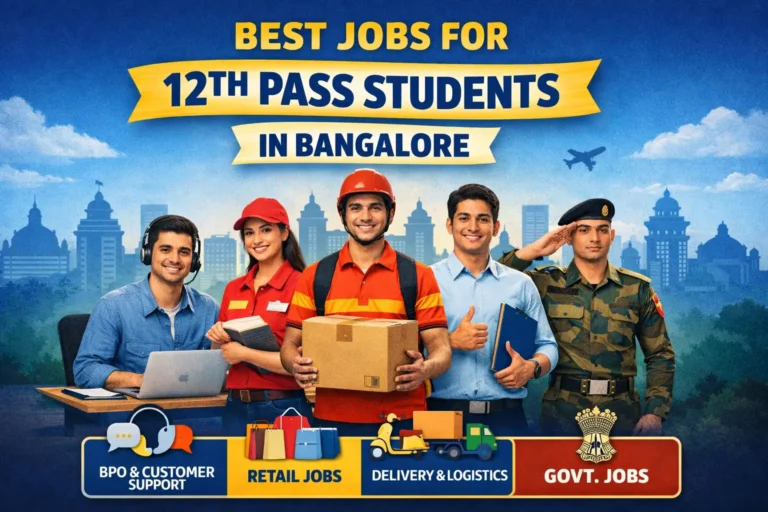 Top career opportunities for 12th pass candidates in Bangalore including BPO, retail, logistics and government jobs 12th Pass Jobs in Bangalore
